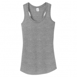 District DM138L Women's Perfect Tri Racerback Tank - Grey Frost | Full ...