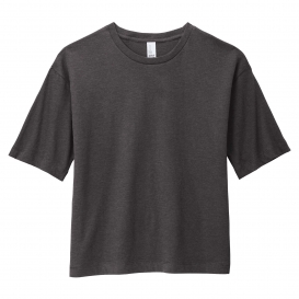 District DT6402 Women\'s V.I.T. Boxy Tee - Heathered Charcoal