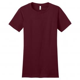 District DT5001 Women\'s Fitted The Concert Tee - Maroon
