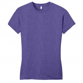 District DT6001 Women\'s Fitted Very Important Tee - Heathered Purple