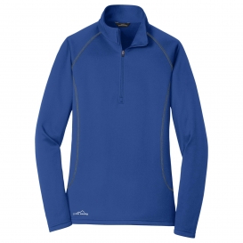 Eddie Bauer EB237 Ladies Smooth Fleece 1/2-Zip - Cobalt Blue