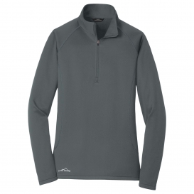 Eddie Bauer EB237 Ladies Smooth Fleece 1/2-Zip - Iron Gate