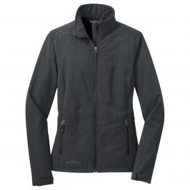 Eddie Bauer EB533 Ladies Shaded Crosshatch Soft Shell Jacket - Grey