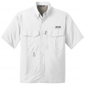 Eddie Bauer EB602 Short Sleeve Performance Fishing Shirt - White