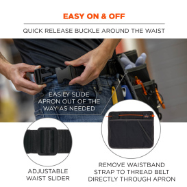 Ergodyne Arsenal 5715 Cleaning Apron Pouch with Pockets