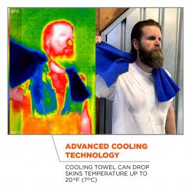 Ergodyne Chill-Its 6602 Evaporative Cooling Towel - Blue