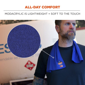 Ergodyne Chill-Its 6606FR FR Cooling Towel - Blue