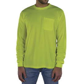 Ergodyne GloWear 8093 Non-ANSI Essential Long Sleeve T-Shirt - Lime