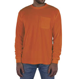 Ergodyne GloWear 8093 Non-ANSI Essential Long Sleeve T-Shirt - Orange