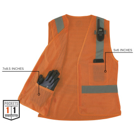 Ergodyne GloWear 8210HLW-S Type R Class 2 Women\'s Safety Vest - Orange