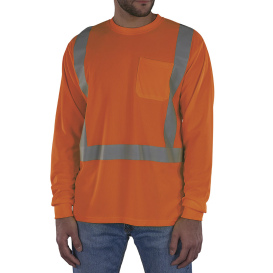 Ergodyne GloWear 8284 Type R Class 2 Essential Long Sleeve T-Shirt - Orange