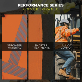 Ergodyne GloWear 8304W Type R Class 3 Women\'s Performance Hooded Sweatshirt - Orange