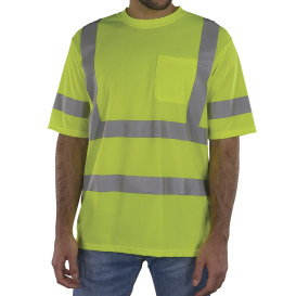 Ergodyne GloWear 8367 Type R Class 3 Essential Short Sleeve T-Shirt - Lime