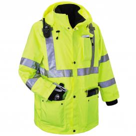Ergodyne GloWear 8385 Type R Class 3 4-In-1 Jacket - Yellow/Lime