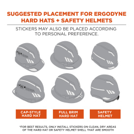 Ergodyne Skullerz 8961 Reflective Hard Hat and Safety Helmet Sticker Kit - Green