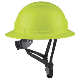 Ergodyne Skullerz 8963 Type II Class E Full Brim Safety Helmet - Ratchet Suspension - Yellow/Lime