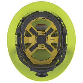 Ergodyne Skullerz 8964 Type II Class C Full Brim Safety Helmet with Mips - Ratchet Suspension - Yellow/Lime