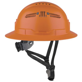 Ergodyne Skullerz 8964 Type II Class C Full Brim Safety Helmet - Ratchet Suspension - Orange