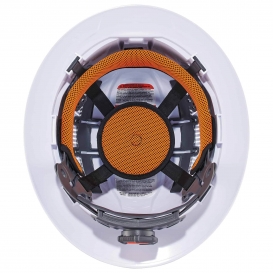 Ergodyne Skullerz 8973LED Full Brim Vented Hard Hat with LED Light - Ratchet Suspension
