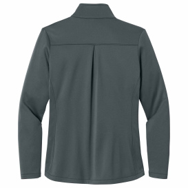 Eddie Bauer EB2470 Ladies Smooth Mid Layer Fleece Full-Zip - Iron Gate