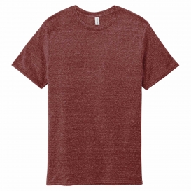 Jerzees 88M Snow Heather Jersey T-Shirt - Maroon