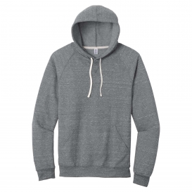 Jerzees 90M Snow Heather French Terry Raglan Hoodie - Charcoal