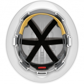 JSP Evolution 6161V Deluxe Full Brim Vented Hard Hat - Wheel Ratchet Suspension - White