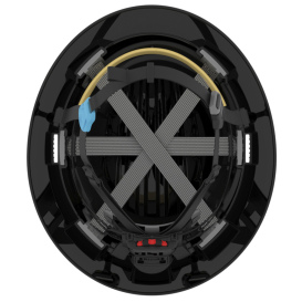 JSP Evolution 6262 Deluxe Full Brim Hard Hat - Wheel Ratchet Suspension - Black