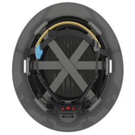 JSP Evolution 6262 Deluxe Full Brim Hard Hat - Wheel Ratchet Suspension - Gray