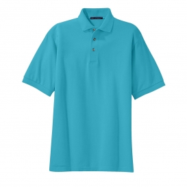 Port Authority K420 Pique Knit Polo - Turquoise