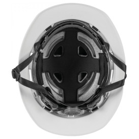 KASK WHE00147 Zenith X2 Full Brim Hi-Viz Safety Helmet - Ratchet Suspension - White