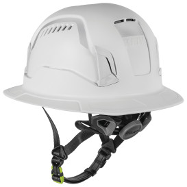 KASK WHE00149 Zenith X2 Air Full Brim Hi Viz Safety Helmet - Ratchet Suspension - White
