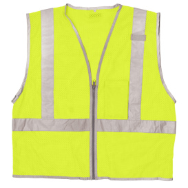 Kishigo 1507 Brilliant Series Economy Safety Vest - Yellow/Lime