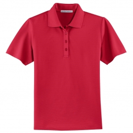 Port Authority L525 Ladies Dry Zone Ottoman Polo - Engine Red