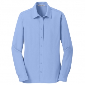 Port Authority L570 Ladies Dimension Knit Dress Shirt - Dress Shirt Blue