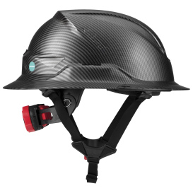 LIFT Safety HRXF-25CKE2 RADIX Full Brim Safety Helmet w/Twiceme - Ratchet Suspension - Carbon Fiber