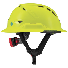 LIFT Safety HRXF-25HVC2 RADIX Full Brim Vented Safety Helmet w/Twiceme - Ratchet Suspension - Hi-Viz Yellow