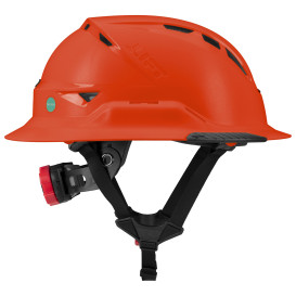 LIFT Safety HRXF-25OC2 RADIX Full Brim Vented Safety Helmet w/Twiceme - Ratchet Suspension - Orange