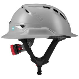 LIFT Safety HRXF-25YC2 RADIX Full Brim Vented Safety Helmet w/Twiceme - Ratchet Suspension - Grey