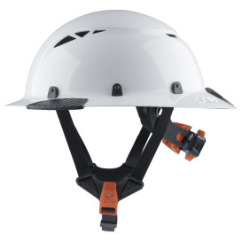 LIFT Safety HT2F-26WG DAX T2 Full Brim Hard Hat w/Twiceme - Ratchet Suspension - White