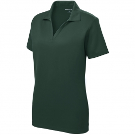 Sport-Tek LST640 Ladies PosiCharge RacerMesh Polo - Dark Forest Green