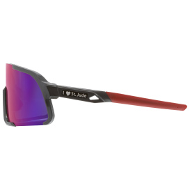MCR Safety HK43RBZP St. Jude HK4 Safety Glasses - Gunmetal Frame - Red Diamond Mirror Lens
