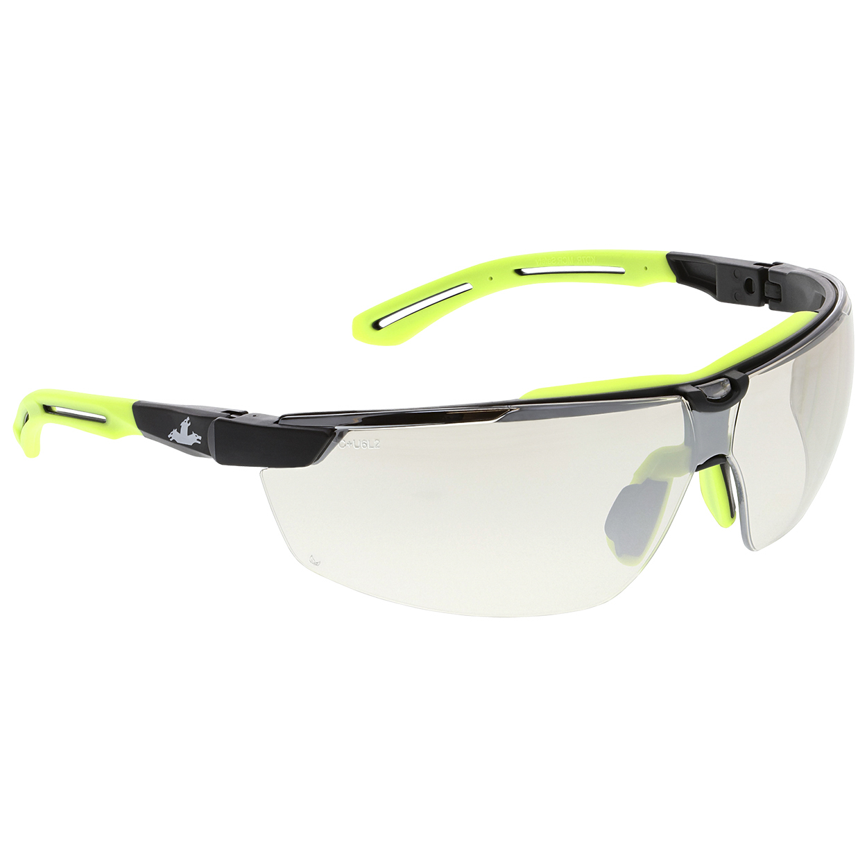 MCR Safety KD7R19AF Klondike KD7R Safety Glasses - Yellow/Lime Temples - Anti Fog Indoor/Outdoor Lens