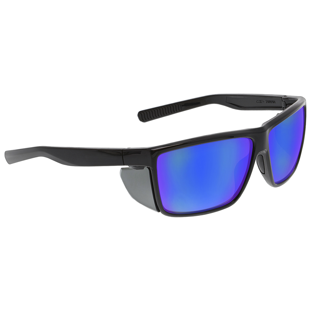 MCR Safety SR2L18BZDC Swagger SR2L Safety Glasses - Black Frame -  MAX36 Blue Mirror Lens