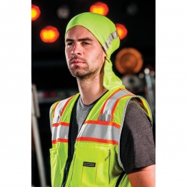 Kishigo 1515 Black Series Black Bottom Safety Vest - Yellow/Lime