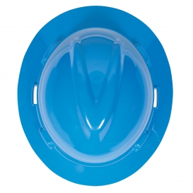 MSA 10058320 V-Gard Full Brim Hard Hat - 1-Touch Suspension - Blue