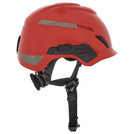 MSA 10194784 V-Gard H1 Trivent Safety Helmet - Fas-Trac Suspension - Red