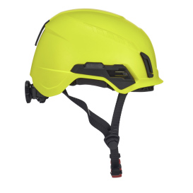 MSA 10242640 V-Gard H2 Safety Helmet - Ratchet Suspension - Hi-Viz Yellow/Lime