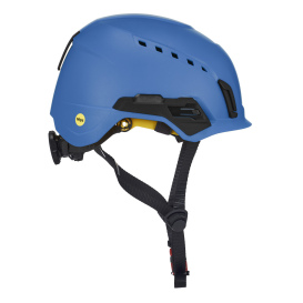MSA 10242816 V-Gard H2 Vented Safety Helmet with Mips - Ratchet Suspension - Blue