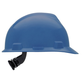 MSA 475359 V-Gard Cap Style Hard Hat - Fas-Trac III Suspension - Blue